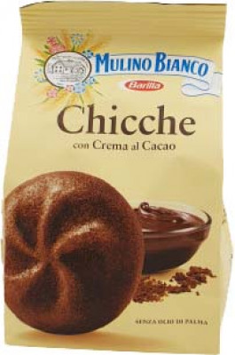Chicce al Cacao 200 gr. (Barilla) italienischer Mürbeteig mit Kakaocremefüllung